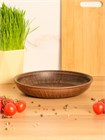 69-039 Блюдо/Тарелка для нарезки/Тарелка для фруктов (Гладь)1шт 0,67л высота-4см, ширина - 21см, длина - 21см (2) 69-039