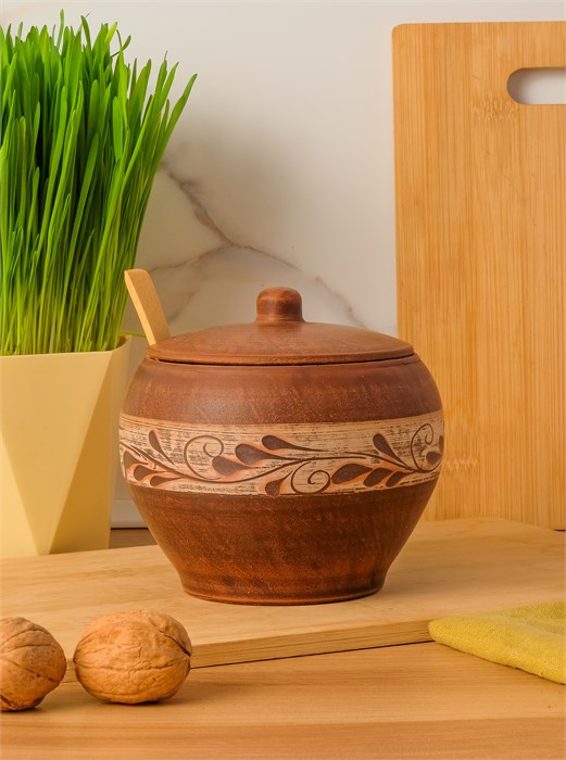 69-330С1 Емкость для специй №1 (Орнамент) 0,7 л. ; высота - 13см, ширина - 13см, длина - 13см (2) (2) .69-330С