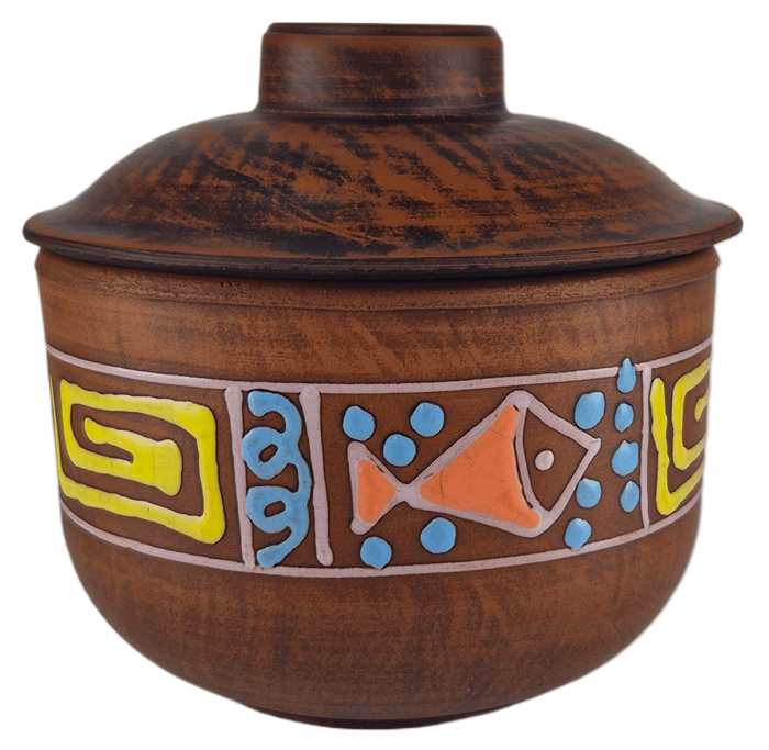 69-650/1 Горшочек для запекания №2 (Оливия) 0,35 л. ; высота - 10см, ширина - 11см, длина - 11см .69-650/1