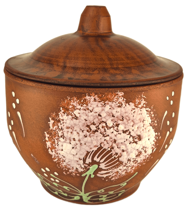 69-560 Горшок для запекания 0,85 л.Одуванчик З ; высота - 14см, ширина - 13см, длина - 13см .69-560