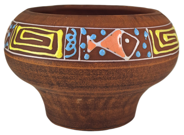 69-632Б Супница (Орнамент) 1шт 0,6л высота-8,5см, ширина - 14см, длина - 14см (2) .69-632Б