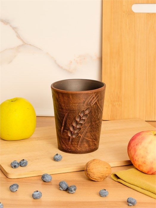 69_121.Ш Стакан (Колос) 0,4 л. ; высота - 11см, ширина - 10см, длина - 10см 69_121.Ш