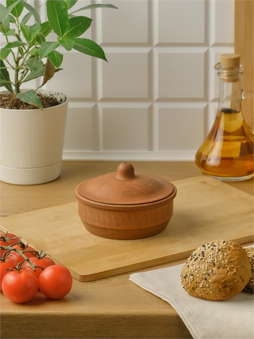 69-065 Жаровня (Кеци) (Гладь) 0,31 л. ; высота - 9см, ширина - 12см, длина - 12см .69-065