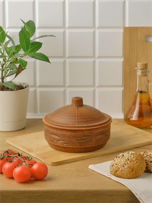 69-267 Форма для запекания (Вьюнок) 0,88 л. ; высота - 12см, ширина - 16см, длина - 16см .69-267