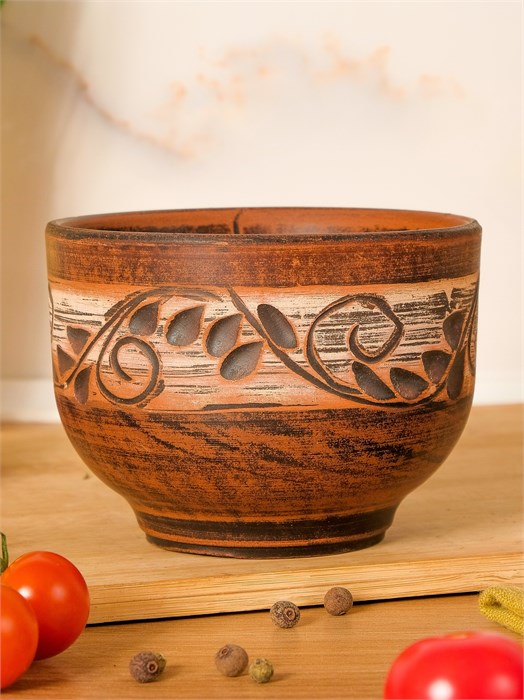 69-347.Ш Пиала (Орнамент)  0,35 л. ; высота - 7,5см, ширина - 10см, длина - 10см (2) 69-347.Ш