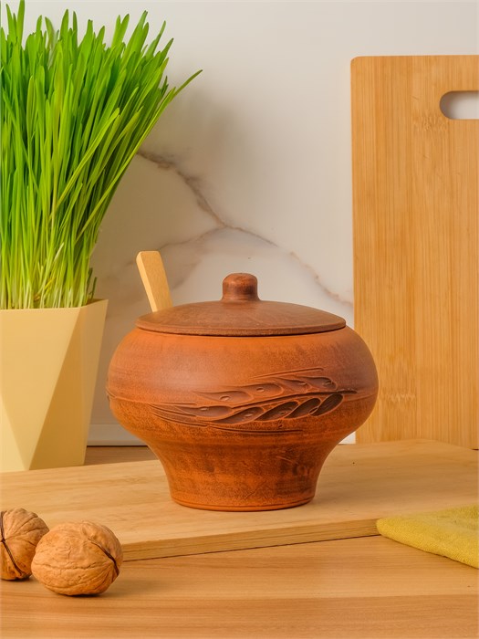 69-132/1С1 Емкость для специй №2 (Колос) 0,6 л. ; высота - 14см, ширина - 14см, длина - 14см (2) (2) .69-132/1С