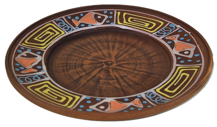 69-625 Тарелка  (Оливия) высота - 2см, ширина - 19см, длина - 19см .69-625