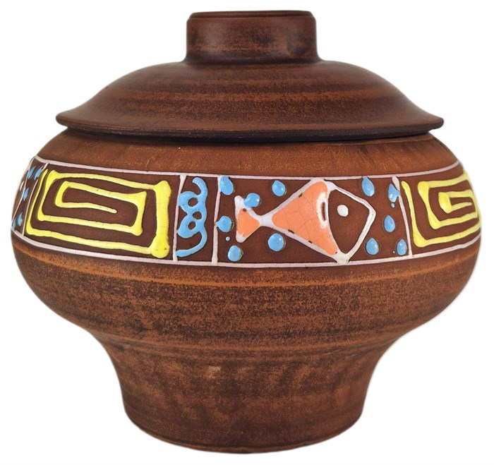 69-632/1 Чугунок/Горшок для жаркого №2 (Оливия) 0,6 л. ; высота - 14см, ширина - 14см, длина - 14см .69-632/1