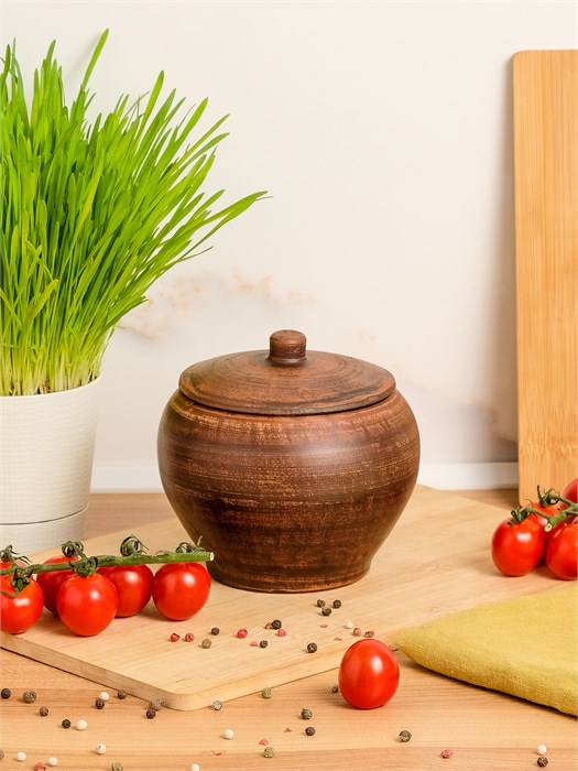 69-030 Горшок для жаркого (Гладь) 0,7 л. ; высота - 13см, ширина - 13см, длина - 13см .69-030