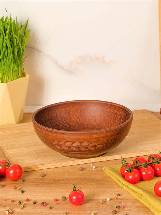 69_153.Ш Миска для Борща (салатник) (Колос) 0,8 л. ; высота - 5,5см, ширина - 17,5см, длина - 17,5см (2) 69_153.Ш