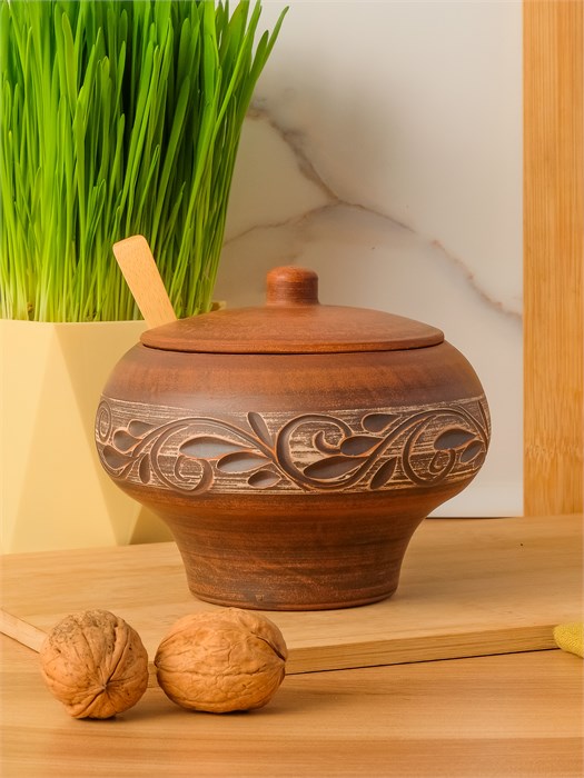 69-332С1 Емкость для специй №1 (Орнамент) 0,6 л. ; высота - 13см, ширина - 14см, длина - 14см (2) (2) .69-332С