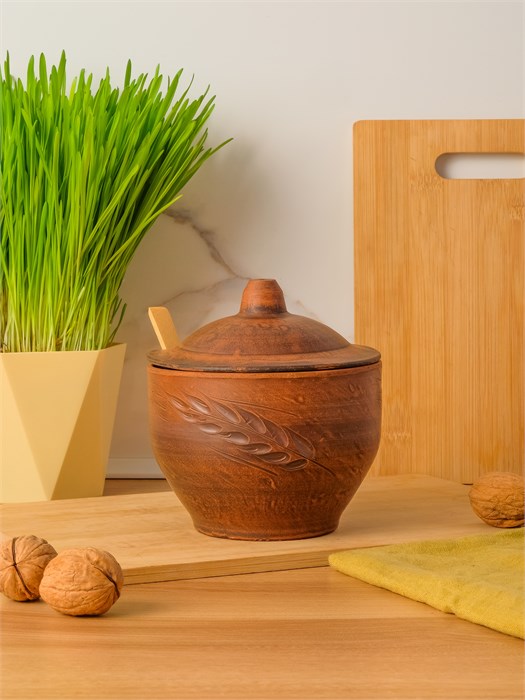 69-160С1 Емкость для специй (Колос) 0,85 л. ; высота - 14см, ширина - 13см, длина - 13см .69-160С