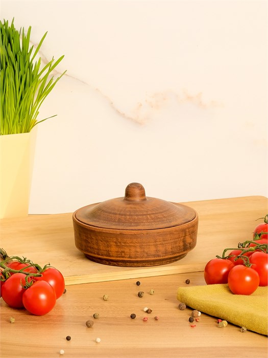 69-036 Блюдо для запекания/Кокотница с крышкой №1 (Гладь) 0,25 л. ; высота - 8см, ширина - 12см, длина - 12см .69-036