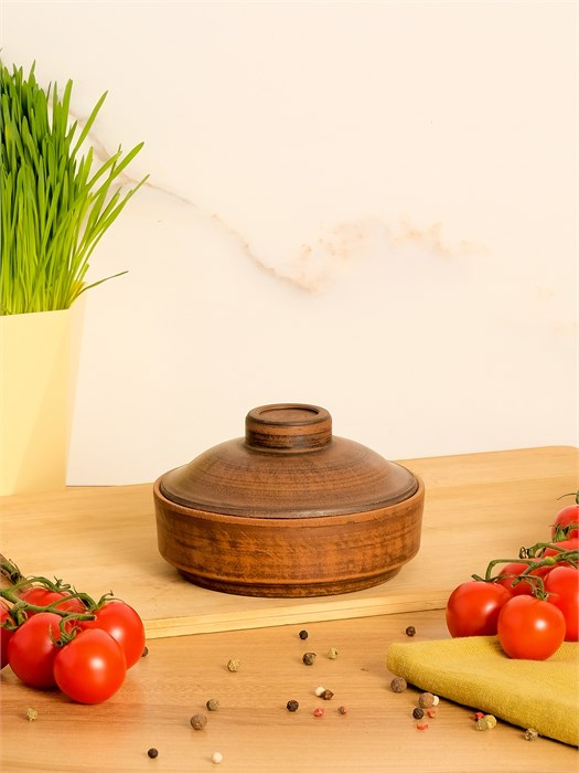 69-036/1 Блюдо для запекания/Кокотница с крышкой №2(Гладь) 0,25 л. ; высота - 9см, ширина - 12см, длина - 12см (2) .69-036/1