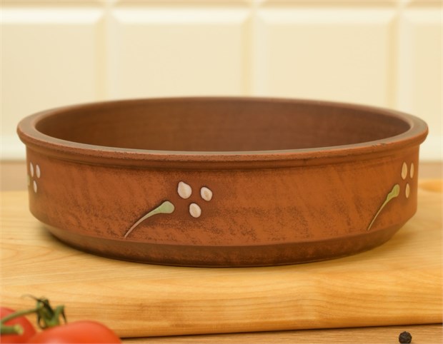 69_558.Ш Жаровня (Кеци) (Одуванчик З) 0,65 л. ; высота - 4см, ширина - 15см, длина - 15см .69_558.Ш