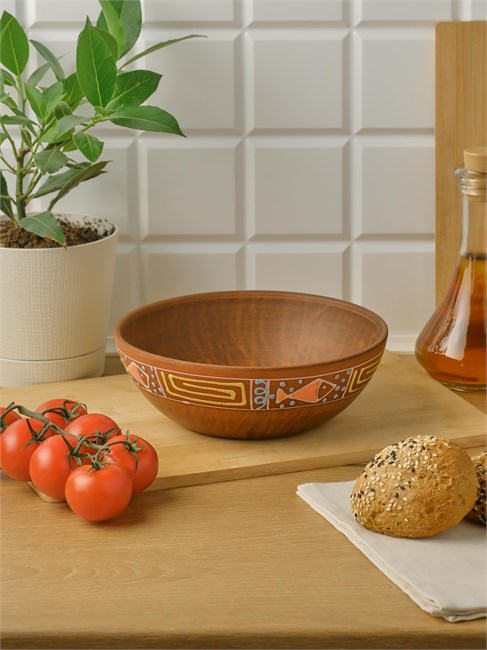 69_652.Ш Салатник классический (Оливия) 1 л. ; высота - 6см, ширина - 18,5см, длина - 18,5см 69_652.Ш