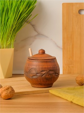 69-234М1 Емкость для меда/ (Вьюнок) 0,3 л. ; высота - 11см, ширина - 10см, длина - 10см (2) (2) 69-234М.1