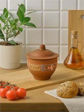 69-628 Горшок для запекания (Оливия) 0,6 л. ; высота - 13см, ширина - 12см, длина - 12см 69-628