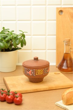 69-629 Горшок для запекания  (Оливия) 0,4 л. ; высота - 10см, ширина - 11см, длина - 11см 69-629