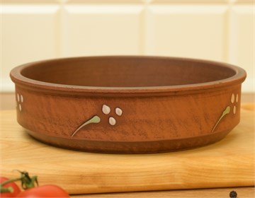 69_558.Ш Жаровня (Кеци) (Одуванчик З) 0,65 л. ; высота - 4см, ширина - 15см, длина - 15см 69_558.Ш