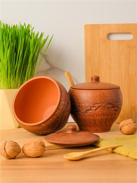 69-231С1 Емкость для специй №1 (Вьюнок) 0,55 л. ; высота - 10см, ширина - 12см, длина - 12см (2) (2) 69-231С