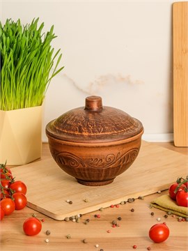 69-226 Кокотница большая (Вьюнок) 0,7 л. ; высота - 14см, ширина - 15см, длина - 15см (2) 69-226