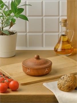 69-436 Блюдо для запекания/Кокотница с крышкой №1 (Одуванчик Б) 0,25 л. ; высота - 8см, ширина - 12см, длина - 12см 69-436