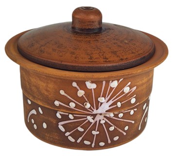 69-437 Кокотница для жульена с крышкой (Одуванчик Б) 0,25 л. ; высота - 8см, ширина - 10см, длина - 10см 69-437