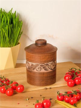 69-305/1 Форма для запекания №2 (Орнамент) 0,7 л. ; высота - 15см, ширина - 11см, длина - 11см 69-305/1