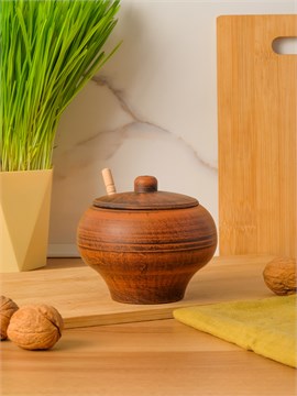 69-033М1 Емкость для Меда (Гладь) 0,35 л. ; высота - 10см, ширина - 11см, длина - 11см (2) (2) (2) 69-033М