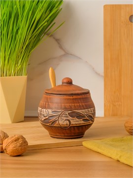 69-334С2 Емкость для специй (Орнамент) 0,3 л. ; высота - 11см, ширина - 10см, длина - 10см (2) (2) (2) 69-334С2