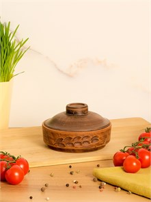 69-136/1 Блюдо для запекания/Кокотница с крышкой №2 (Колос) 0,25 л. ; высота - 9см, ширина - 12см, длина - 12см (2) .69-136/1