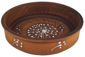 69_458.Ш Жаровня (Кеци) (Одуванчик Б) 0,65 л. ; высота - 4см, ширина - 15см, длина - 15см .69_458.Ш