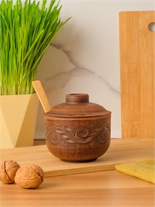 69-250/1С1 Емкость для специй №2 (Вьюнок) 0,35 л. ; высота - 10см, ширина - 11см, длина - 11см (2) (2) (2) .69-250/1С