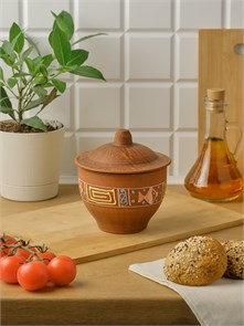 69-628 Горшок для запекания (Оливия) 0,6 л. ; высота - 13см, ширина - 12см, длина - 12см .69-628