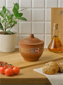 69-660 Горшок для запекания 0,85 л.Оливия ; высота - 14см, ширина - 13см, длина - 13см .69-660