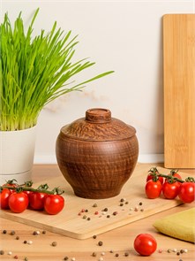 69-031/1 Горшок для жаркого №2 (Гладь) 0,55 л. ; высота - 11см, ширина - 12см, длина - 12см .69-031/1