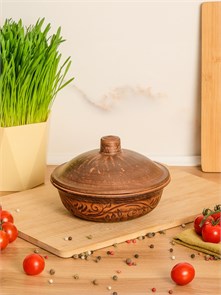 69-227 Блюдо для запекания/кокотница (Вьюнок) 0,55 л. ; высота - 11см, ширина - 16см, длина - 16см (2) .69-227