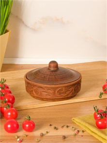 69-236 Блюдо для запекания/Кокотница с крышкой (Вьюнок) 0,25 л. ; высота - 8см, ширина - 12см, длина - 12см .69-236