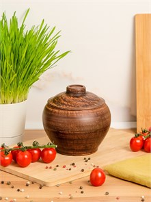 69-030/1 Горшок для жаркого №2 (Гладь) 0,7 л. ; высота - 14см, ширина - 13см, длина - 13см .69-030/1