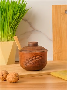 69-150/1С1 Ескость для специй №2 (Колос) 0,35 л. ; высота - 10см, ширина - 11см, длина - 11см (2) (2) (2) .69-150/1С