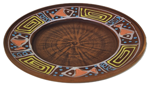 69-625 Тарелка  (Оливия) высота - 2см, ширина - 19см, длина - 19см .69-625