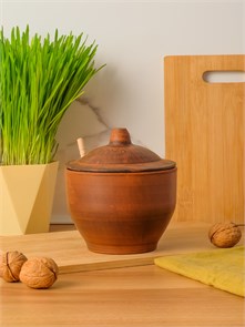 69-060М1 Емкость для меда 0,85 л. ; высота - 14см, ширина - 13см, длина - 13см .69-060М