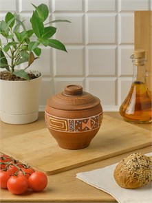 69-631/1 Горшок для жаркого №2 (Оливия) 0,55 л. ; высота - 11см, ширина - 12см, длина - 12см .69-631/1