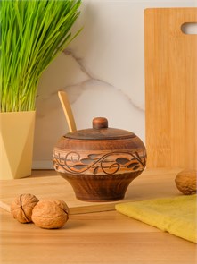 69-333С1  Емкость для специй (Орнамент) 0,35 л. ; высота - 10см, ширина - 11см, длина - 11см (2) (2) .69-333С