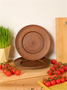 69-025 Тарелка  (Гладь) высота - 2см, ширина - 19см, длина - 19см (2) .69-025