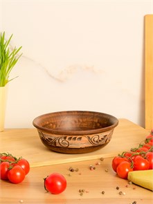 69_342.Ш Тарелка глубокая (Орнамент) 1шт 0,7л высота - 6см, ширина - 18см, длина - 18см (2) 69_342.Ш