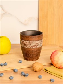 69_346.Ш Стакан (Орнамент) 0,3л; высота - 9см, ширина - 6см, длина - 6см 69_346.Ш