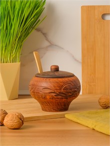 69-233С1 Емкость для специй (Вьюнок) 0,35 л. ; высота - 10см, ширина - 11см, длина - 11см (2) (2) .69-233С