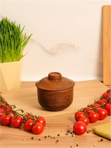 69-050/1 Горшочек для запекания №2 (Гладь) 0,35 л. ; высота - 10см, ширина - 11см, длина - 11см .69-050/1